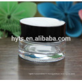 wholesale cream empty glass jar with lid